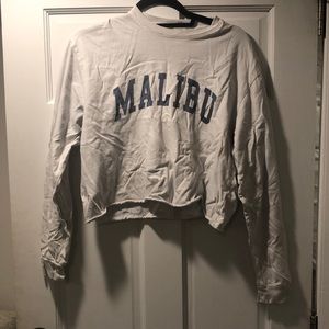 Malibu Graphic Cropped long sleeve
